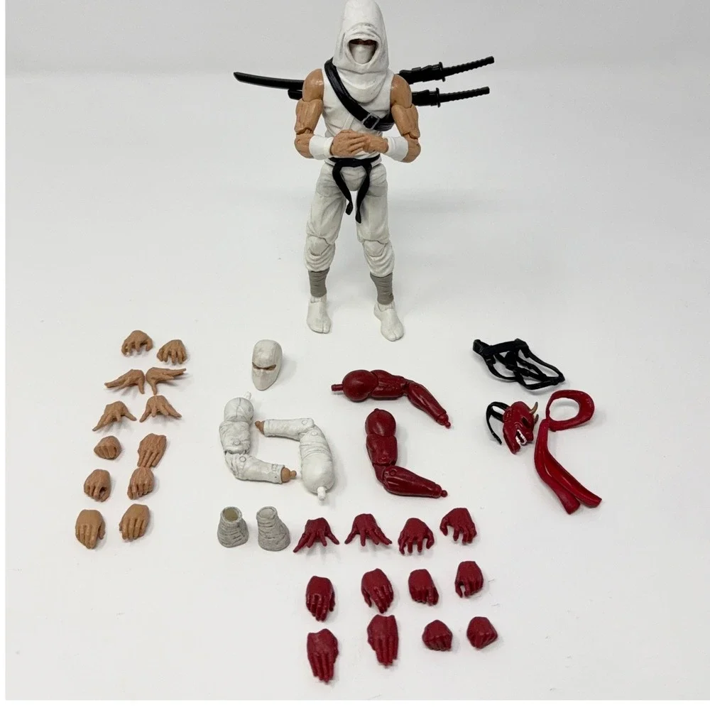 Fwoosh Articulated Icons Feudal Series Deluxe White Ninja 6